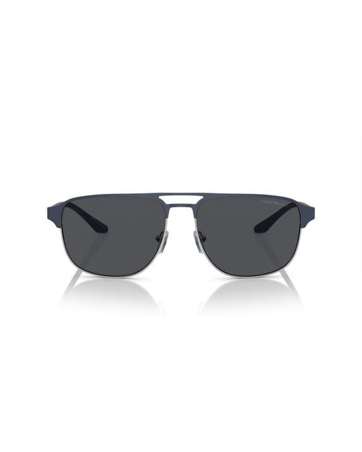 Emporio Armani Black Ea2144 336887 Sunglasses Metal Pilot Normal for men
