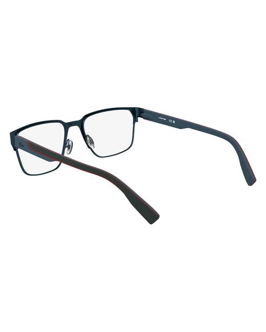Lacoste Black L2306 424 Optical Frames Metal Squared Normal for men