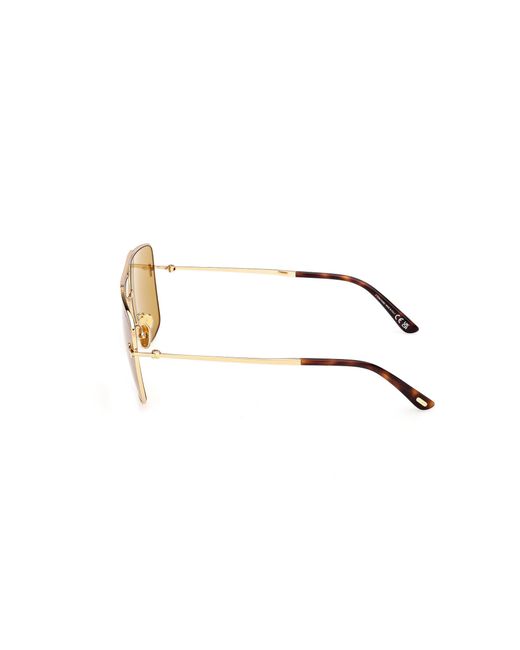 Tom Ford Black Ft1307 Eliott-02 30E Sunglasses Metal Squared Normal