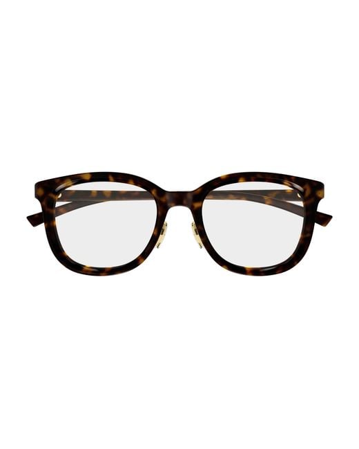 Gucci Black Gg1949Ok 002 Optical Frames Acetate Transparent Round for men