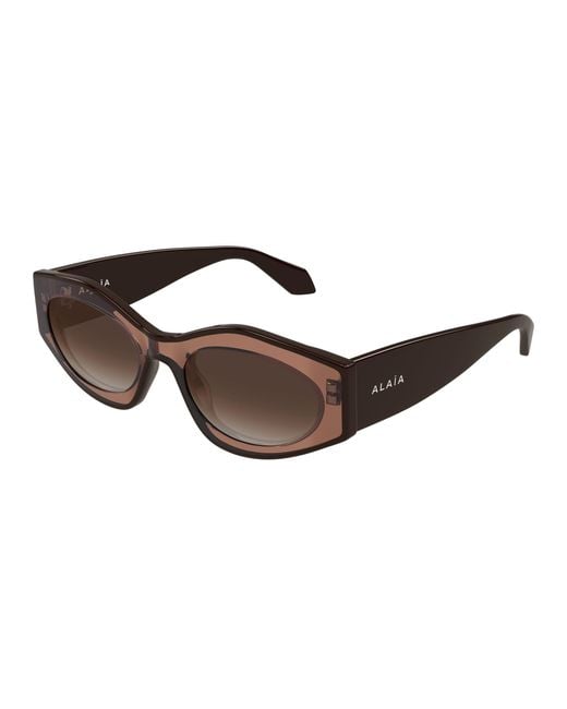 Alaïa Black Aa0093S 002 Sunglasses Acetate Cat Eye