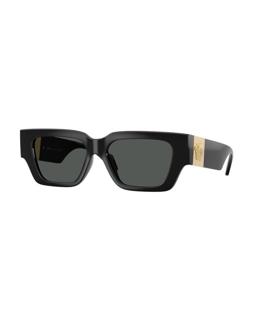 Versace Black Ve4497U Gb1/87 Sunglasses Injected Squared Normal