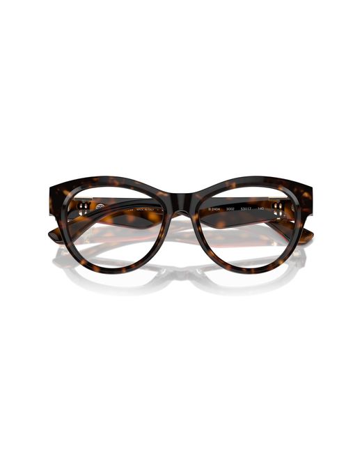 Burberry Black Be2404 3002 Optical Frames Acetate Transparent Round Normal