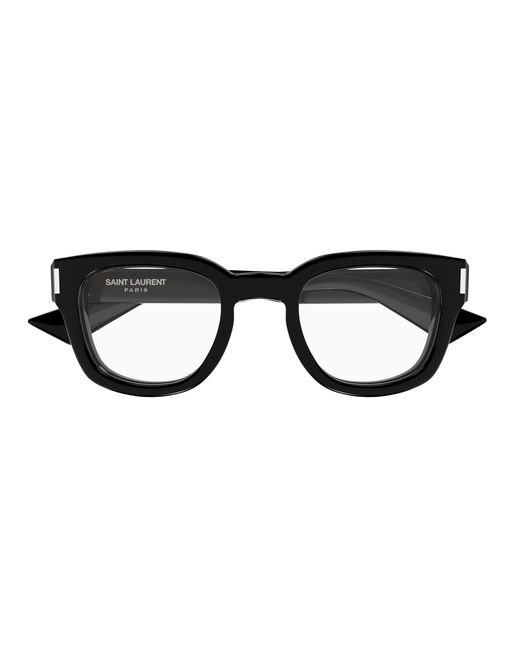 Saint Laurent Black Sl 838 Opt 001 Optical Frames Acetate Transparent Round
