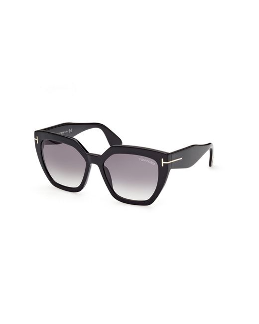 Tom Ford Black Ft0939 Phoebe 01B Sunglasses Acetate Squared Normal Shaded