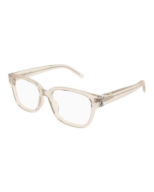 Saint Laurent Black Sl M150 004 Optical Frames Acetate Transparent Squared