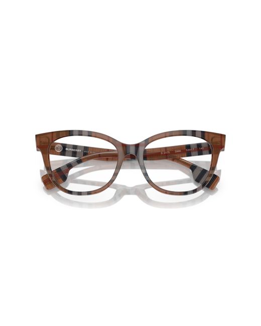Burberry Black Be2375 Evelyn 3966 Optical Frames Acetate Transparent Cat Eye Normal
