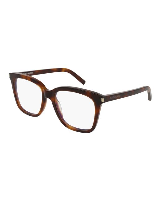 Saint Laurent Black Sl 166 002 Optical Frames Acetate Transparent Squared