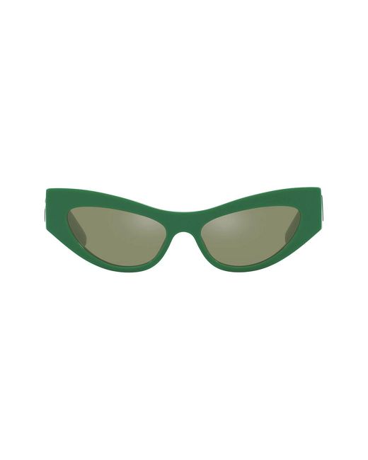 Dolce & Gabbana Green Dg4450 331152 Sunglasses Acetate Cat Eye Normal Mirror