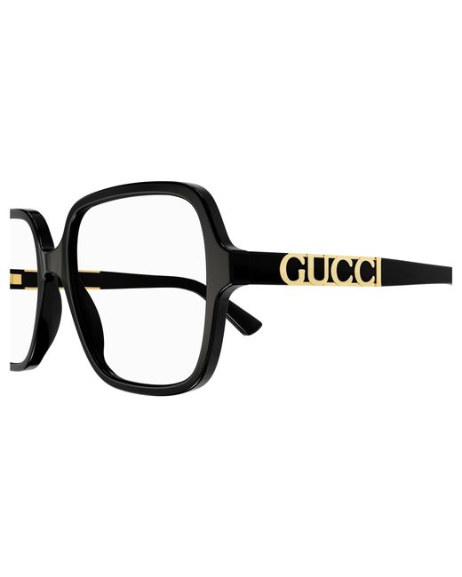 Gucci Black Gg1193O 001 Optical Frames Acetate Squared