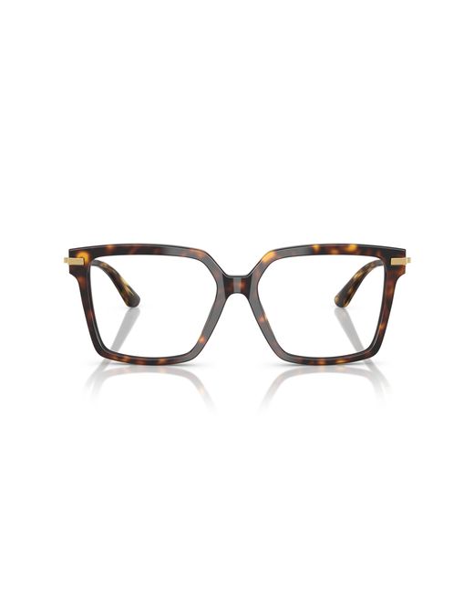 Dolce & Gabbana Black Dg3397 3222 Optical Frames Acetate Transparent Squared Normal