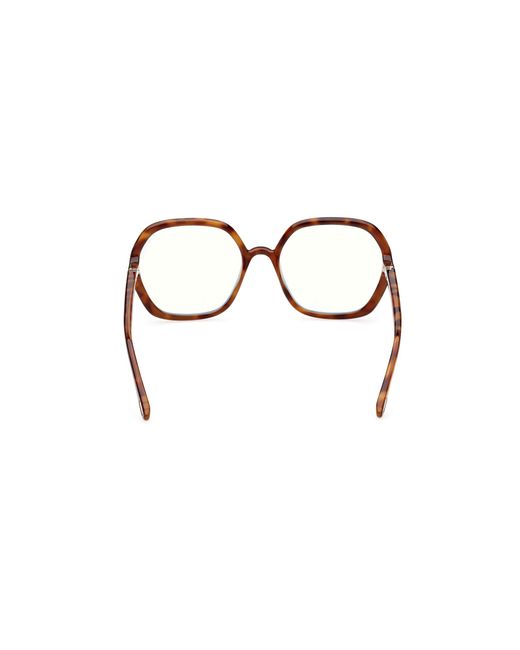 Tom Ford Black Ft5814-B 053 Optical Frames Injected Geometric Normal