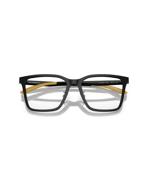 Emporio Armani Black Ea3232D 5001 Optical Frames Acetate Transparent Squared Normal for men