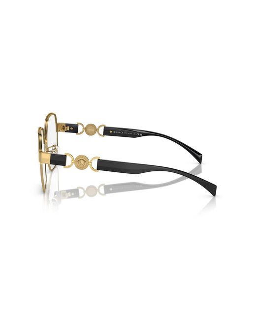 Versace Black Ve1291D 1002 Optical Frames Steel Squared Normal