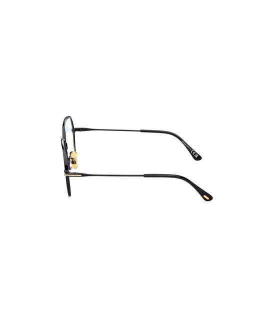 Tom Ford Black Ft6050-B 001 Optical Frames Metal Geometric Normal