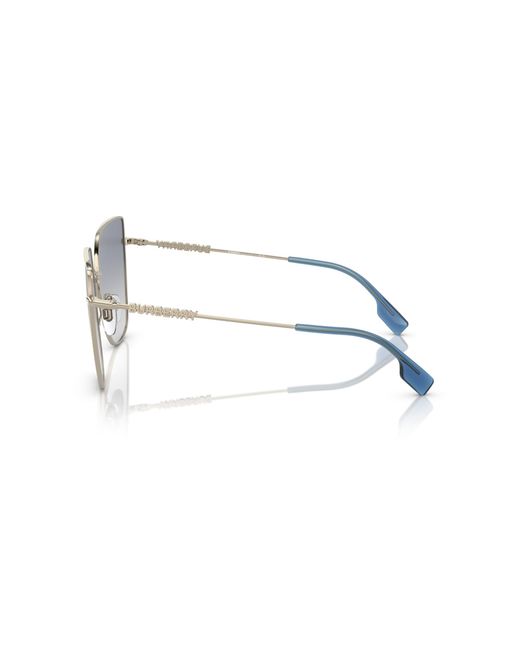 Burberry Black Be3143 110979 Sunglasses Metal Squared Shaded
