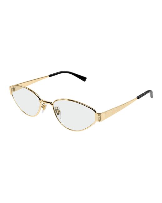 Gucci Black Gg1853O 001 Optical Frames Metal Transparent Geometric