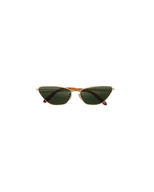 Retrosuperfuture Black Jgv Spillo Light Havana Sunglasses Metal Cat Eye Normal
