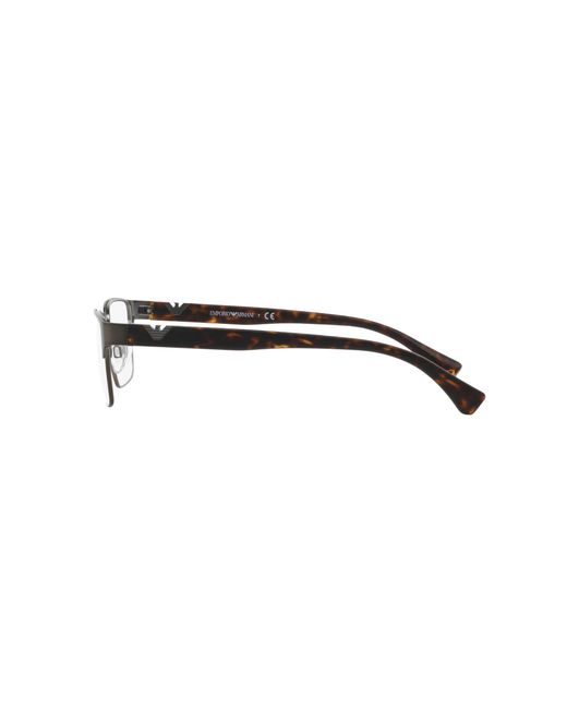 Emporio Armani Black Ea1027 3003 Optical Frames Metal Squared Normal for men