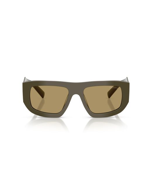 Prada Black Pr D04Su 26J70G Sunglasses Acetate Geometric Normal