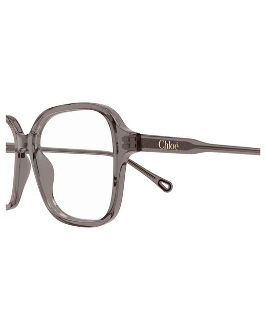 Chloé Black Ch0313O 003 Optical Frames Acetate Transparent Squared