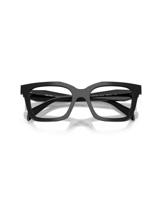 Prada Black Pr C08V 16K1O1 Optical Frames Acetate Geometric Normal