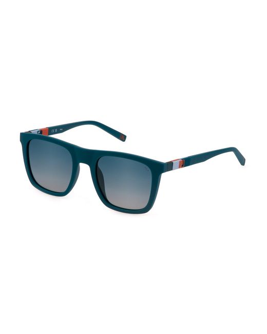 Fila Black Sfi527 7Sfp Sunglasses Injected Squared Shaded for men