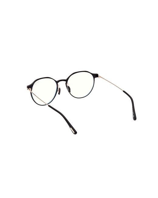 Tom Ford Black Ft5866-B 002 Optical Frames Metal Round Normal for men