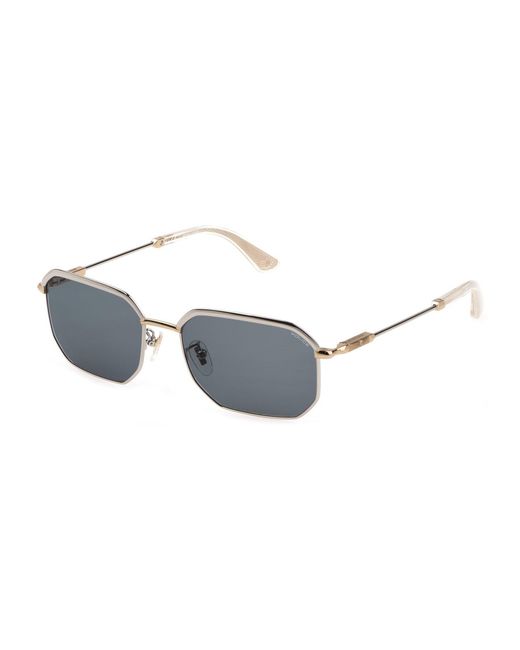 Police Black Splf73 Horizon 2 0544 Sunglasses Metal Squared Normal for men