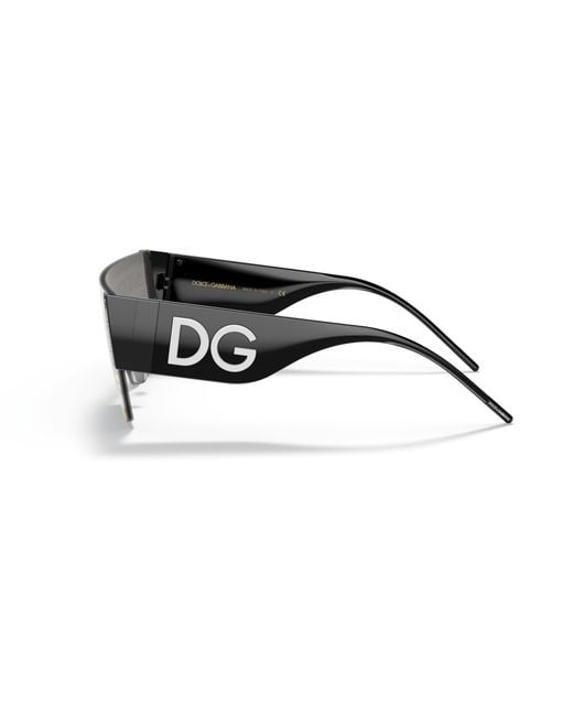 Dolce & Gabbana Black Dg2233 3277K1 Sunglasses Metal Cat Eye Normal for men