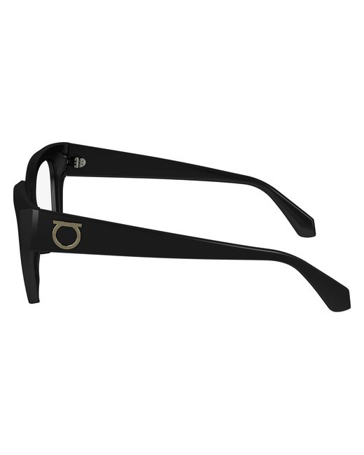Ferragamo Black Sf2983 001 Optical Frames Acetate Squared Normal Normal