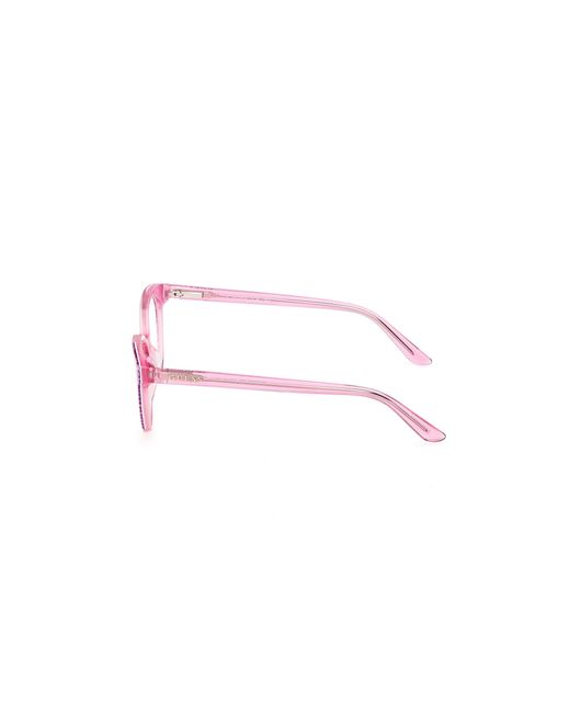 Guess Black Gu50267 077 Optical Frames Acetate Round Normal