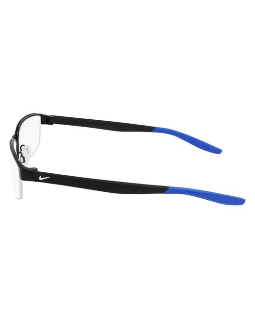 Nike Black 008 Optical Frames Metal Squared Photochromatic for men