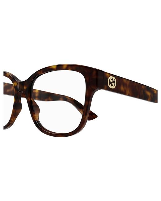 Gucci Black Gg1340O 002 Optical Frames Plastic Squared
