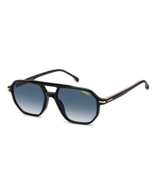 Carrera Black 341/S 2M2/08 Sunglasses Acetate Squared Normal Shaded for men