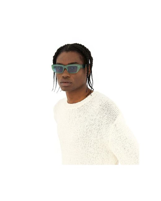 Retrosuperfuture Blue K2F Ra Sage Sunglasses Acetate Light Squared Normal