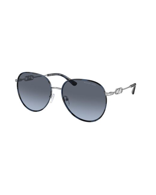 Michael Kors Black Mk1128J Empire 10158F Sunglasses Metal Pilot Normal Shaded