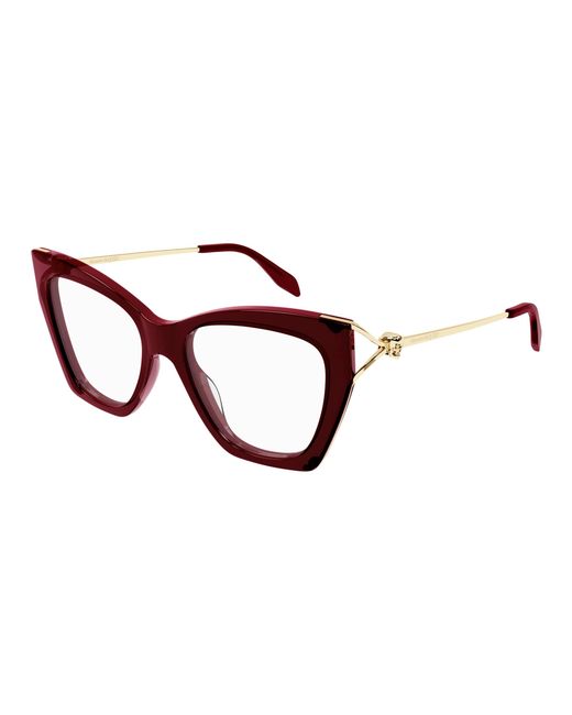 McQueen Black Am0376O 003 Optical Frames Acetate Cat Eye