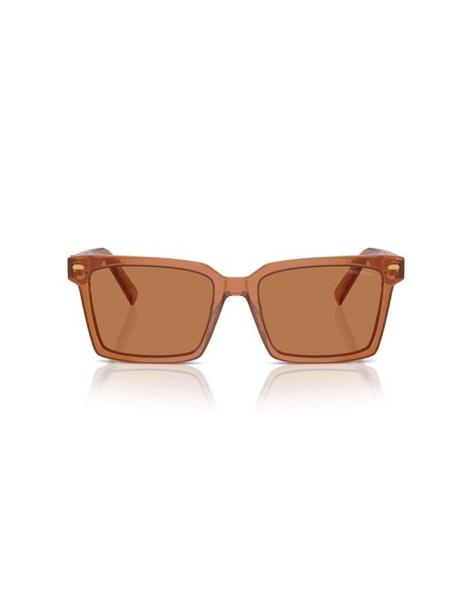 Miu Miu Black Mu 13Zs 15T2Z1 Sunglasses Acetate Squared Normal