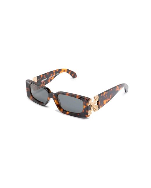 Off-White c/o Virgil Abloh Black Oeri098 Roma 6007 Sunglasses Acetate Squared Normal