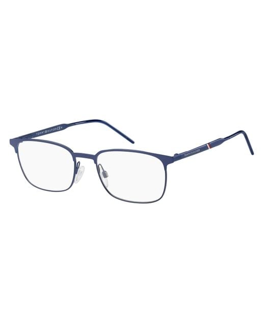 Tommy Hilfiger Black Th 1643 Pjp Optical Frames Metal Squared for men