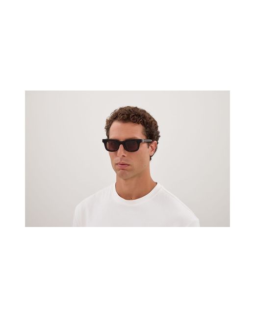McQueen Black Am0547S 002 Sunglasses Acetate Squared for men