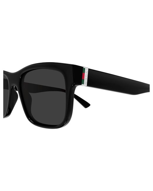 Gucci Black Gg2085S 001 Sunglasses Injected Squared for men