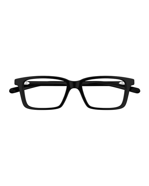 Gucci Black Gg1672O 005 Optical Frames Acetate Transparent Squared for men