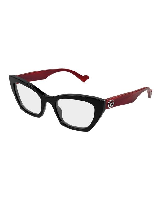 Gucci Black Gg1334O 004 Optical Frames Acetate Transparent Cat Eye