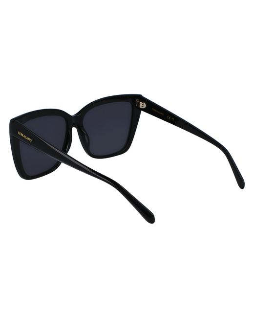 Ferragamo Black Sf1102S 001 Sunglasses Acetate Squared Normal Normal