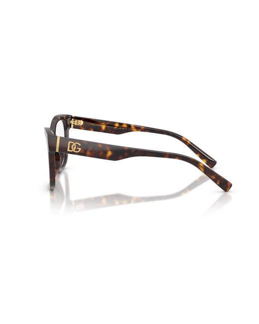 Dolce & Gabbana Black Dg3430 502 Optical Frames Acetate Squared Normal