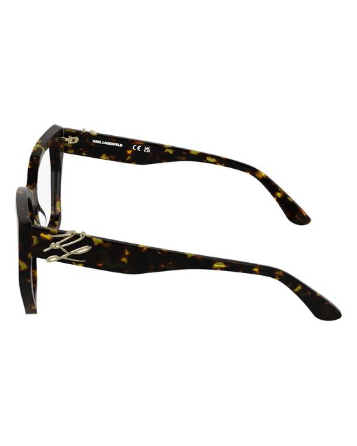 Karl Lagerfeld Black Kl6214 242 Optical Frames Acetate Squared Normal