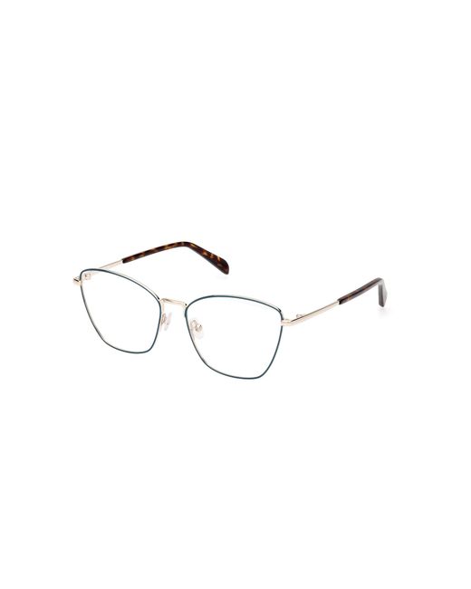 Emilio Pucci Black Ep5243 092 Optical Frames Metal Squared Normal