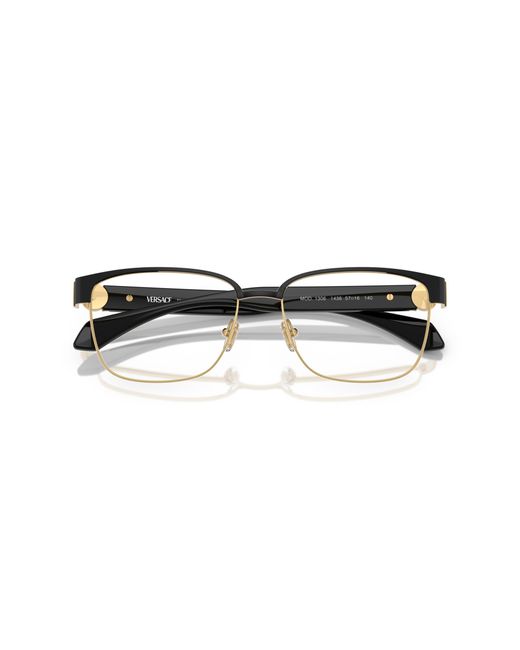 Versace Black Ve1306 1436 Optical Frames Metal Pillow Normal for men